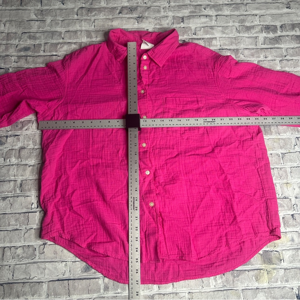 EUC GAP Pink Button-Down Shirt Size L - Picture 13 of 13